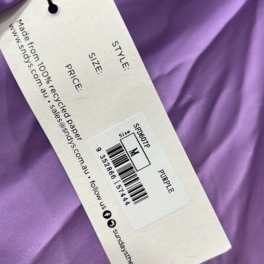 SNDYS Angel Dress in Purple Ombre - Picture 7 of 10